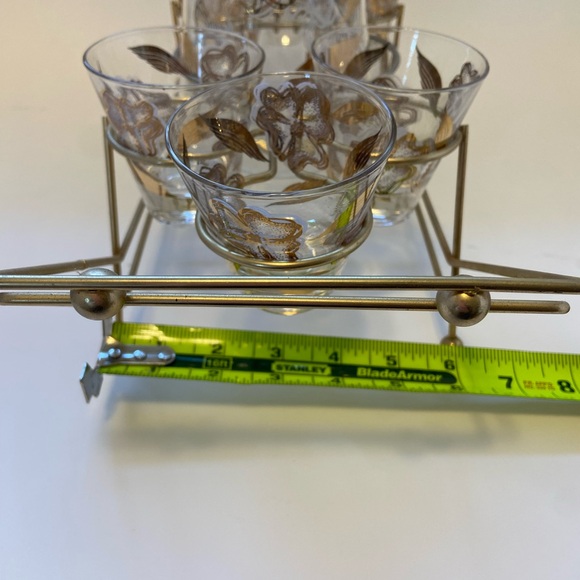 MCM Cocktail Pitcher and glasses with gold serving tray - Picture 11 of 11